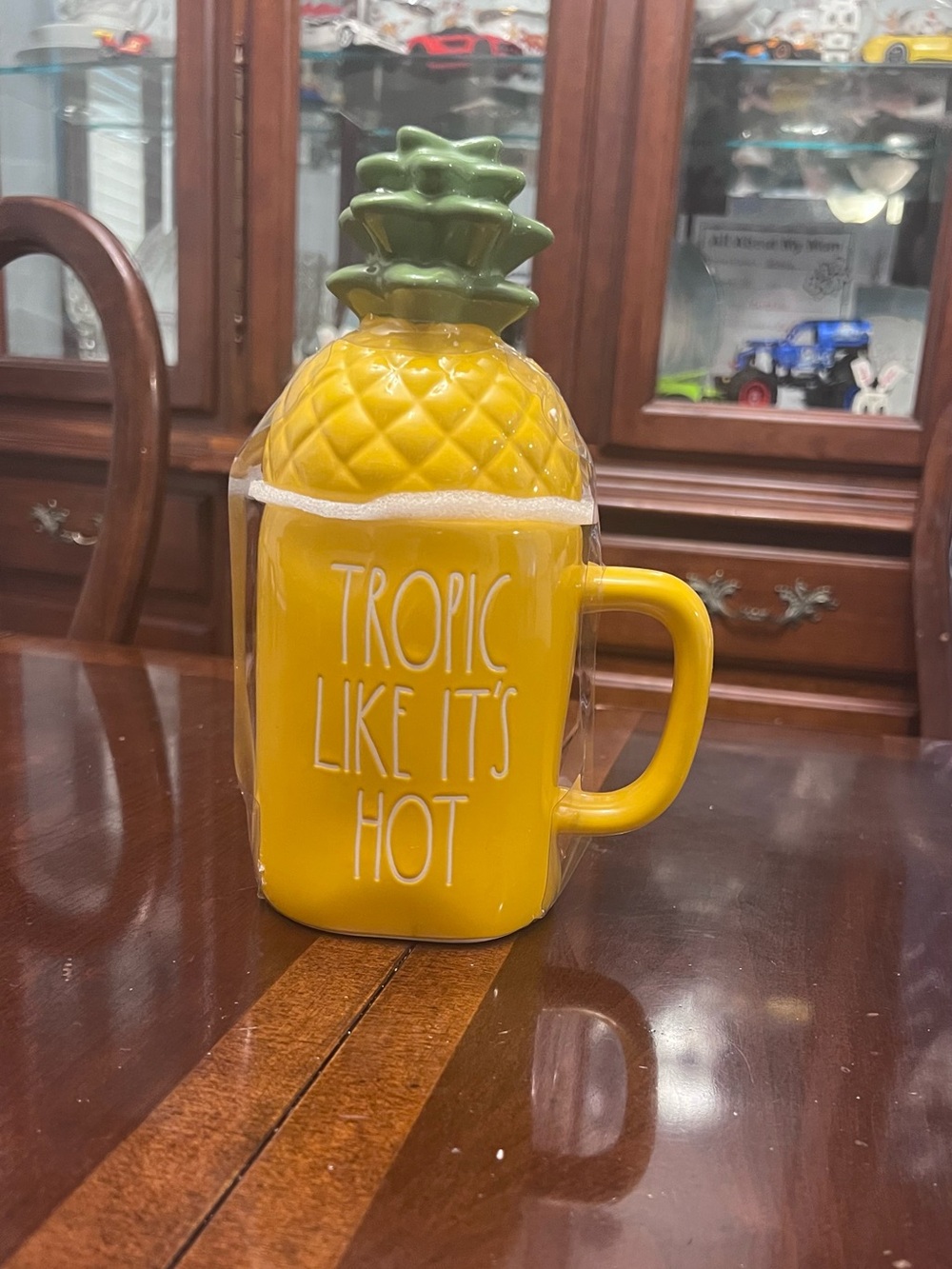 Rae Dunn Yellow Pineapple Mug Topped Canister